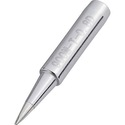 TOOLCRAFT T-0,8D Panne de fer &agrave; souder forme de burin Taille de la panne 0.8 mm Longueur de la panne 17 mm Contenu