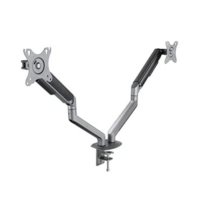 TOOQ  Db4132tnr-g Dual Monitor Arm Mount 17-32&acute;&acute; Argent&eacute;
