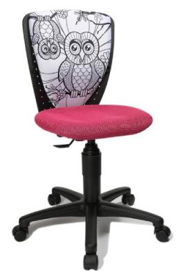 Fauteuil pivotant pour enfant SWAP S COOL Motif Hibou Rose