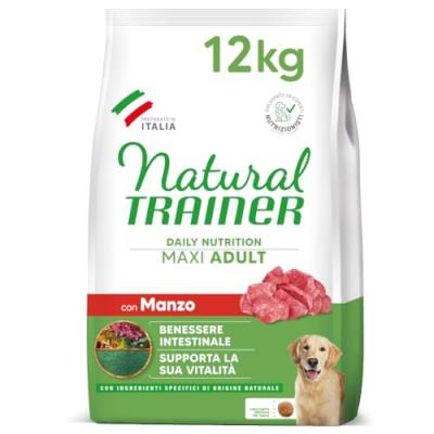 NATURAL TRAINER Trainer Natural Adult Maxi Aliment pour Chiens avec Boeuf et Riz