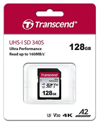 TRANSCEND Ultra performance ts128gsdc340s 128go sdxc 160mo/s noir