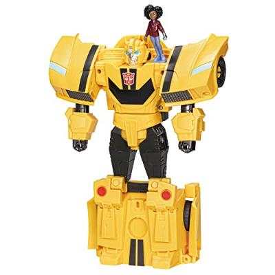 TRANSFORMERS Figurine  EarthSpark Spin Changer Bumblebee et Mo Malto