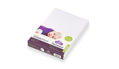  Tr&auml;umeland Drap housse de lit enfant jersey blanc 60x120 cm/70x140 cm