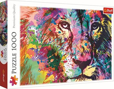 TREFL Puzzle 1000 pi&egrave;ces : Lion Color&eacute; 