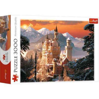 TREFL Puzzle 3000 Pi&egrave;ces : Allemagne : Neuschwanstein sous la neige, 