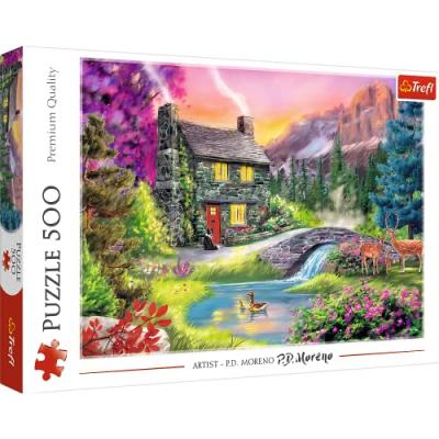 TREFL Puzzle 500 pi&egrave;ces : Idylle montagnarde 