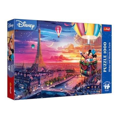 TREFL Puzzle 1000 pi&egrave;ces Premium Plus : Mickey et Minnie &agrave; Paris