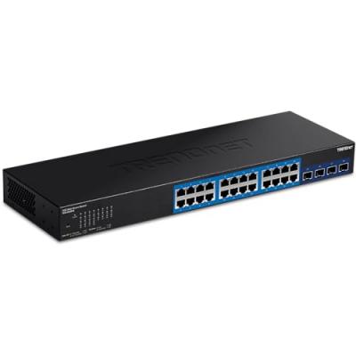 TRENDNET  24-port Gigabit Web Smart Noir