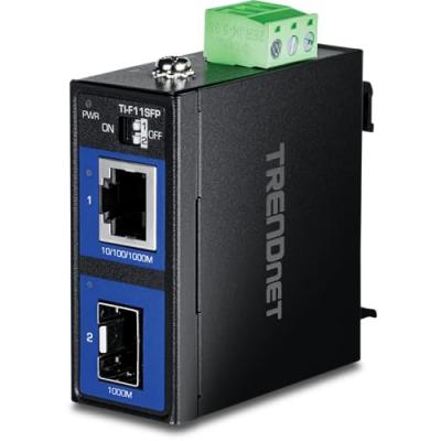 TRENDNET Hardened Industrial 100/1000BASE-T to SFP MEDIACONV.