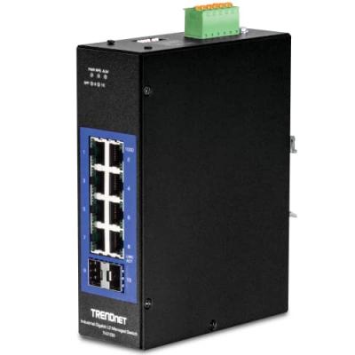 TRENDNET  TI-G102i - Industrial - commutateur - 10 ports - Gere - Conformite TAA