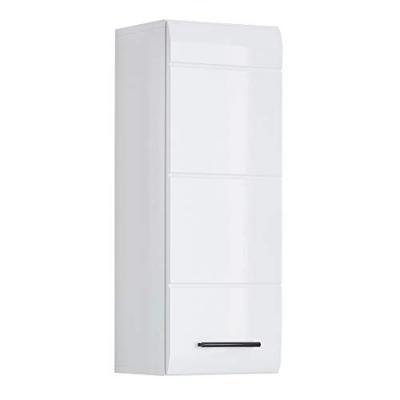 Skin - meuble haut m&eacute;lamin&eacute; blanc brillant. L - h - p : 30 77 23 cm