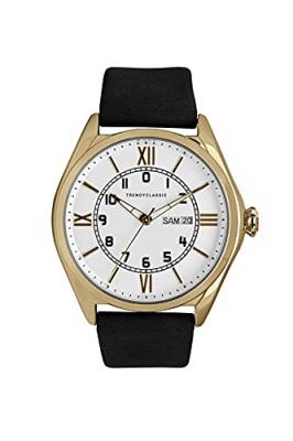 TRENDY CLASSIC Montre Homme  Arthur - CG1057-07 Bracelet Cuir Noir