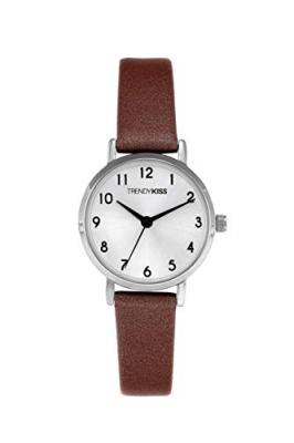 TRENDY KISS Montre Femme Trendy Sol&egrave;ne TC10129-03 - Bracelet Cuir Marron