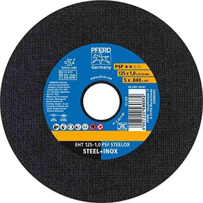PFERD  61721100 Disque de tron&ccedil;onner &oslash; 125 x 1 mm al&eacute;sage 22,23 mm droit