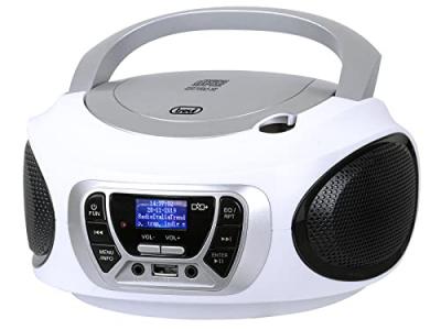 TREVI  CMP 510 Dab Radio Dab/Dab+ avec RDS, USB, AUX-in, Prise Casque, Blanc