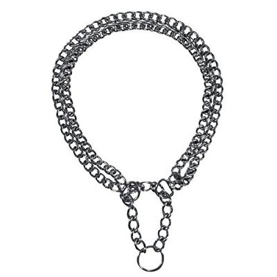 TRIXIE  - Collier d'arr&ecirc;t, m-l 45 cm/2,5 mm 2 rang pour chien Gris