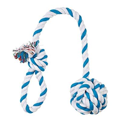 TRIXIE  Corde de jeu avec balle - Diam 7 cm/50 cm- Couleur assortie