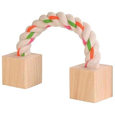 TRIXIE Jouet &agrave; Corde avec Chevilles en Bois 20 cm 