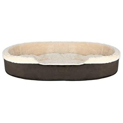 TRIXIE Lit pour chien Cosma ovale beige et marron 55x45 cm 