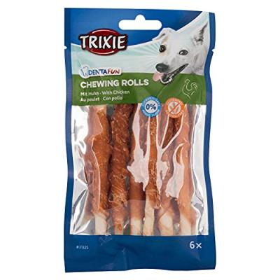MON ANIMALERIE Trixie Denta Fun Chewing Sticks with Chicken, 6 Sticks 70g