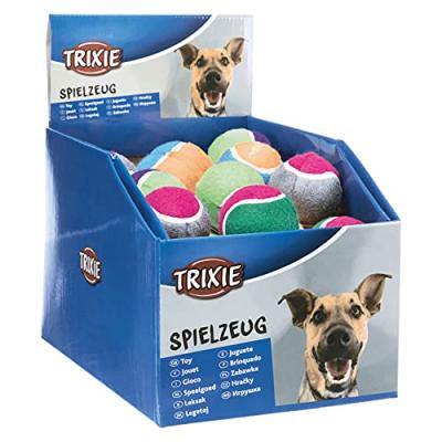 TRIXIE  Jouet Assortiment Balle de Tennis pour Chien Taille M 5 Unit&eacute;s