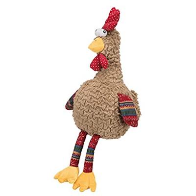 TRIXIE  - Coq avec son original, en peluche 60 cm