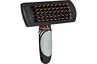 TRIXIE Brosse Douce pour les Poils Courts et Longs 10x17 cm 