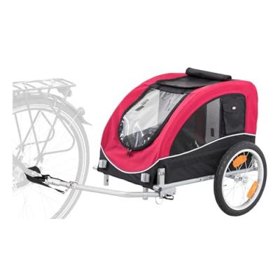 TRIXIE  Remorque de Vlo Noir/Rouge Taille L 60 60 78 cm pour Chien