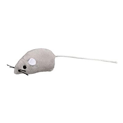 TRIXIE  Souris en Peluche pour Chat, Gris, 5&nbsp;cm, Lot de 12