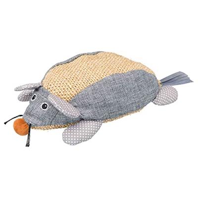 TRIXIE  Souris Sisal/Tissu pour Chat Gris Naturel 30 cm