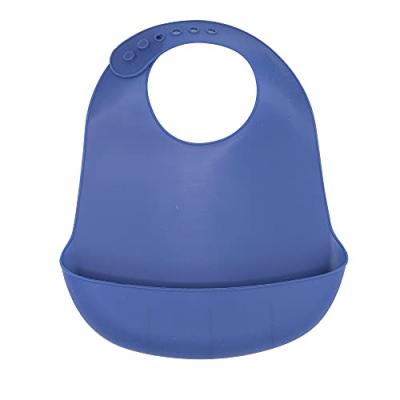 TROIS KILOS SEPT Bavoir Silicone Bleu - 