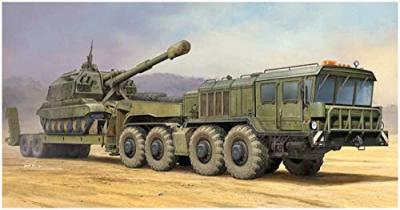 TRUMPETER Russian Kzkt-7428 Transporter With Kzkt- -9101 Semi Trailer- 1:35e -