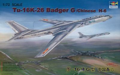 TRUMPETER Maquette avion  Tupolev Tu-16K-26 Badger G/ H-6 chinois-1/72