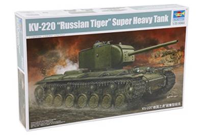 TRUMPETER Kv-220 Russian Tiger Super Heavy Tank - 1:35e - 