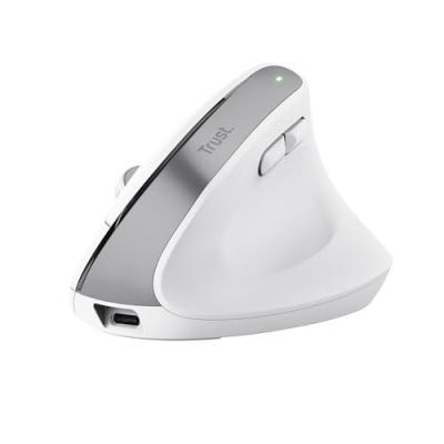TRUST Souris ergonomique sans fil  Bayo+ - Blanc