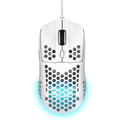 TRUST  GXT 928W Helox - Souris optique de jeu 6400 DPI et RVB (Blanc)