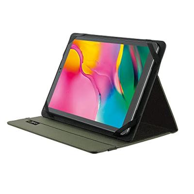 TRUST Primo - Etui &agrave; rabat pour tablette - PET recycl&eacute; - vert - jusqu'&agrave; 10