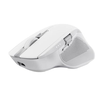 TRUST  OZAA+ MULTI-CONNECT Souris radio optique blanc 6 Boutons 3200 dpi molette int&eacute;gr&eacute;e 