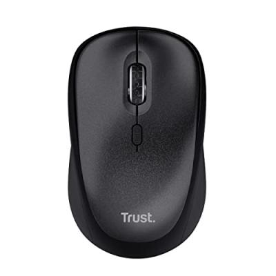 TRUST  TM-201 Souris radio optique noir 4 Boutons 1600 dpi Touches &agrave; frappe silencieuse