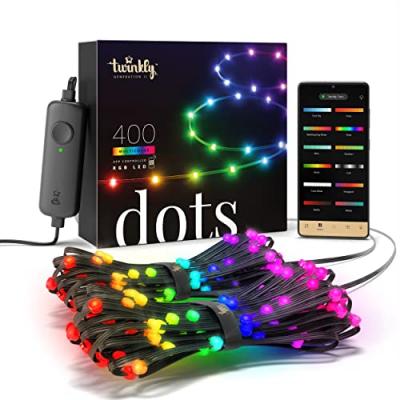 TWINKLY Dots Strip 20 m 400 Led rgb bt + WiFi Black Wire - 