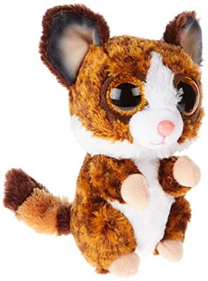 TY Peluche  Beanie Boo's Small Binky Le Galagos Marron et Blanc