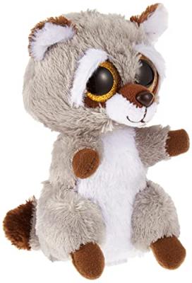 TY Peluche  Beanie Boo's Small Oakie Le Raton-laveur Gris et Blanc