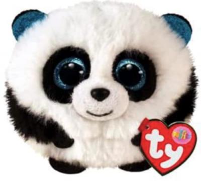 TY Peluche  Puffies Bamboo Noir et Blanc