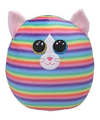 TY - Squish a boos-Coussin Heather Le Chat 40cm, 39189, Multicolore