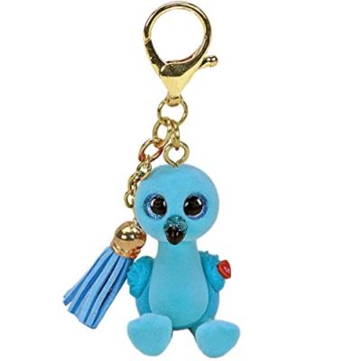 TY - William Flamingo Animal en Peluche, 2005139, Bleu, 9 CM