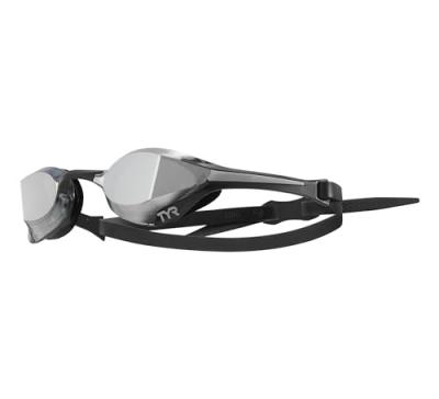 TYR  tracer x elite mirror silver black lunettes natation