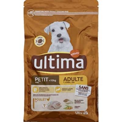 ULTIMA Croquettes Pour Chien Adulte Mini Au Poulet  - Le Sac De 1,35kg