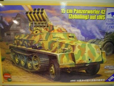 BRONCO MODELS Maquette  Panzerwerfer 42 de 15 cm (Zehnling) auf sWS (en