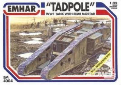 UNBEKANNT Maquette Emhar Tadpole. Char Male tank 1&egrave;re GM avec extension de 9 ft