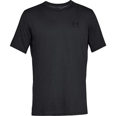 UNDER ARMOUR  Homme Sportstyle Left Chest T Shirt, Black / Black, M EU